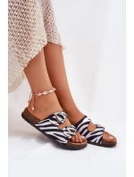 Dámské Pantofle S Přezkami Zebra Oliena Dámské Pantofle S Přezkami Zebra Oliena