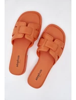 Dámské pantofle na plochém podpatku oranžové model 21900515 - Boto