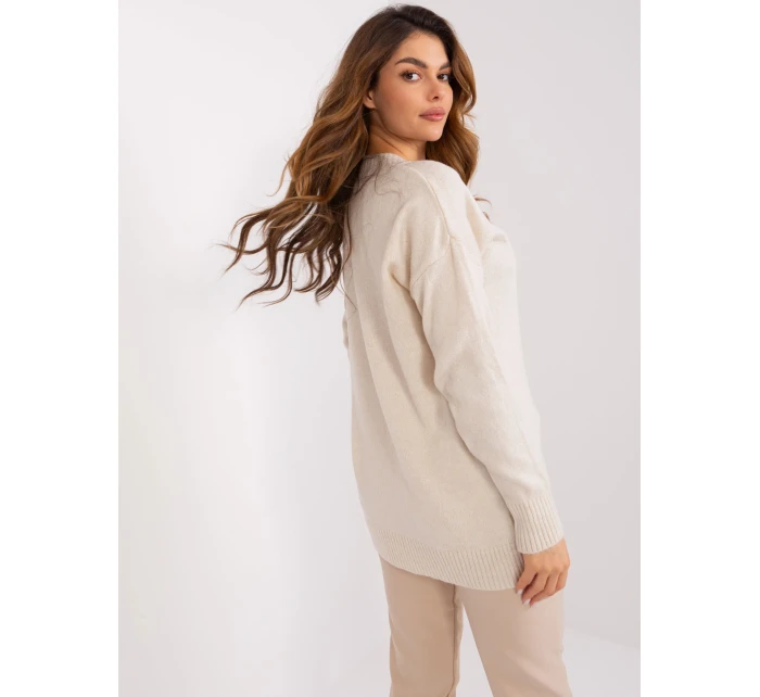 Jumper BA SW 0577.32X světle béžová Jumper BA SW 0577.32X světle béžová