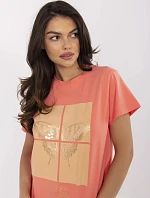 Tričko CLM TS 1704.85 coral