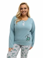 Pyžamo DU PI FP 506.56 tmavě mátové Pyžamo DU PI FP 506.56 tmavě mátové