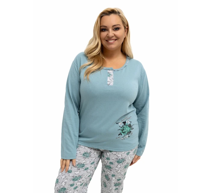 Pyžamo DU PI FP 506.56 tmavě mátové Pyžamo DU PI FP 506.56 tmavě mátové