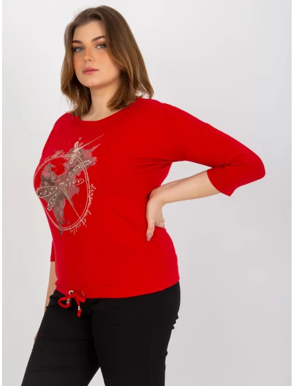 Bluzka RV BZ model 21141996 czerwony - FPrice Bluzka RV BZ model 21141996 czerwony - FPrice