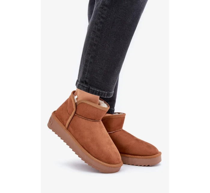 Dámské sněhule na platformě D.Franklin DFSH370010 Hnědé