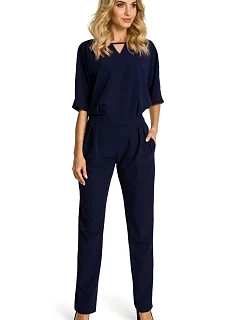 Dámský overal M334 tmavé modrý - Made Of Emotion