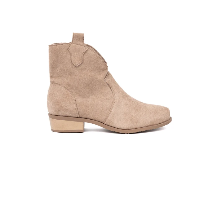 Krásné hnědé  kotníčkové boty dámské Obcas