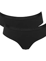 Dámské kalhotky GO Casual Hipster 2P - BLACK - černé 0004 - SLOGGI