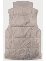 Oboustranná béžová dámská vesta model 18471338 - Miss TiTi