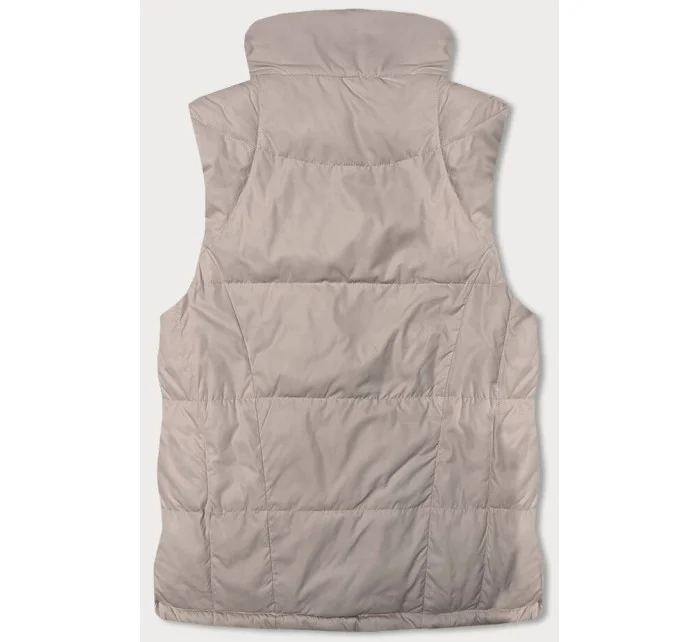 Oboustranná béžová dámská vesta model 18471338 - Miss TiTi