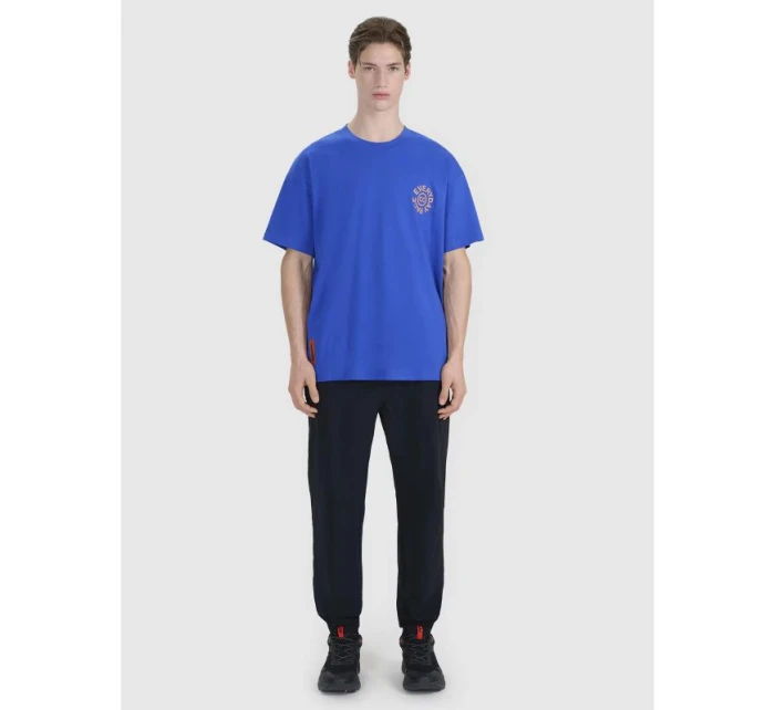 Pánské tričko oversize s potiskem 4F 4FWSS25TTSHM1979-36S Pánské tričko oversize s potiskem 4F 4FWSS25TTSHM1979-36S