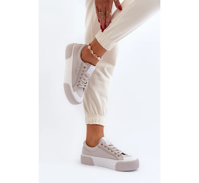 Dámské tenisky na tlusté podrážce model 21650049 šedé - Lee Cooper