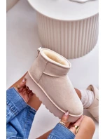 Dámské Sněhule Na Platformě Zateplené Kožíškem Světle Béžové model 21672090 - Boto Dámské Sněhule Na Platformě Zateplené Kožíškem Světle Béžové model 21672090 - Boto