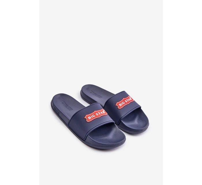 Dámské pantofle Big Star model 21676358 tmavě modré - Big Star Shoes Dámské pantofle Big Star model 21676358 tmavě modré - Big Star Shoes