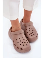 Dámské Pěnové Sandály Na Masivní Podešvi Big Star RR274A121 Tmavě béžové Dámské Pěnové Sandály Na Masivní Podešvi Big Star RR274A121 Tmavě béžové