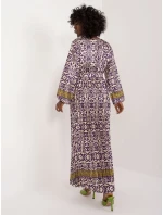 DHJ SK 16656 šaty.13X tmavě fialová