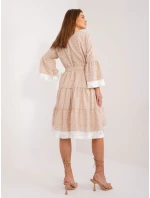LK SK 509606 šaty.70 béžová LK SK 509606 šaty.70 béžová