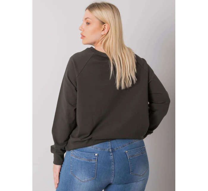 Mikina RV BL 7162.12P tmavá khaki