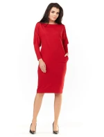 Dámské šaty A206 červené -  Awama