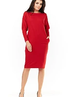 Dámské šaty A206 červené - Awama