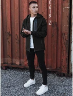 Pánská přechodná softshellová bunda s kapucí černá Dstreet model 21980008 - FashionStreet Pánská přechodná softshellová bunda s kapucí černá Dstreet model 21980008 - FashionStreet
