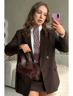 Lodičky s a otevřenou patou čokoládové model 21715217 - Boto