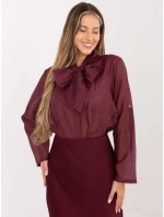 Koszula IT KS model 21786397 bordowy - FPrice Koszula IT KS model 21786397 bordowy - FPrice