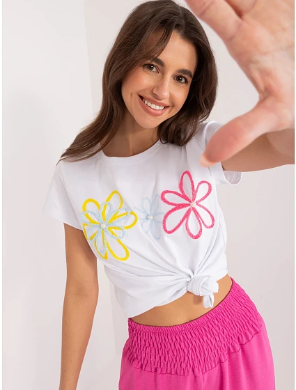 T shirt RV TS model 19768831 biały - FPrice T shirt RV TS model 19768831 biały - FPrice