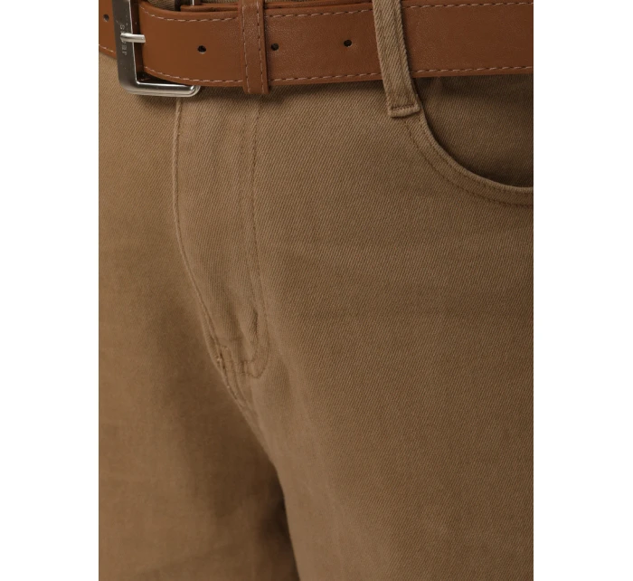 Dámské džíny s páskem mom fit tmavě béžové Dstreet model 21996294 - FashionStreet