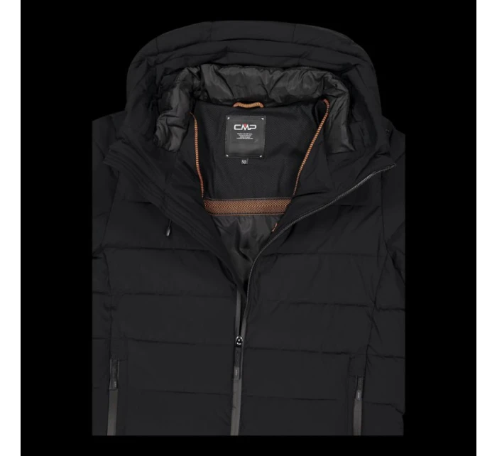 Pánská sportovní zateplená zimní bunda CMP s kapucí černá (34K0167/U901)