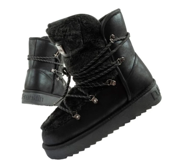 dámské sněhové boty zimní módní model 21395262 zateplené černé dámské - D.Franklin
