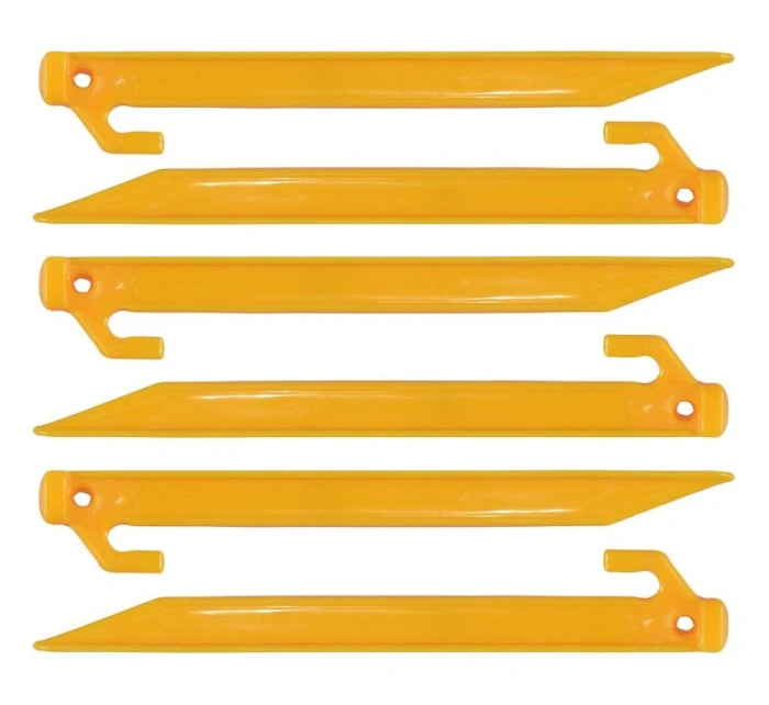 STANOVÉ KOLÍKY 22CM KPL 6KS ENERO CAMP PLASTOVÉ