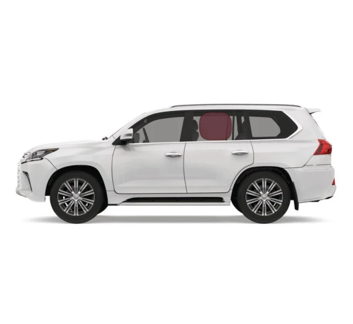 SLUNEČNÍ CLONA S PŘÍSAVKOU 2KS DUNLOP ČERVENÁ