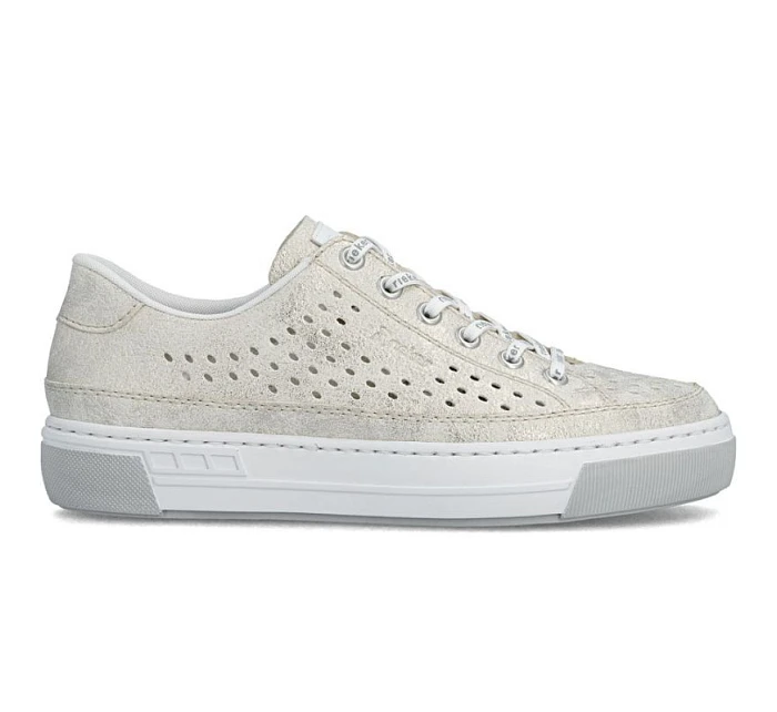 Dámská ažurová pohodlná měkká béžová obuv Rieker L8849-60