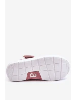 Dětské balerínky na suchý zip v potisku růžové Selah Dětské balerínky na suchý zip v potisku růžové Selah