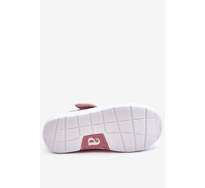 Dětské balerínky na suchý zip v potisku růžové Selah Dětské balerínky na suchý zip v potisku růžové Selah