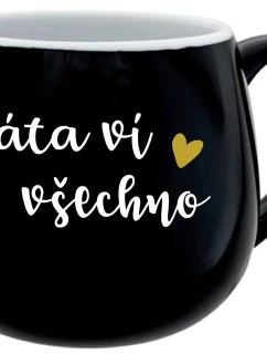 černý keramický hrníček 300 ml model 21860844 - Giftela