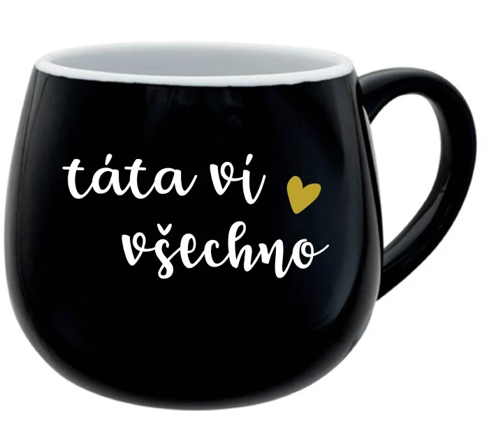 černý keramický hrníček 300 ml model 21860844 - Giftela černý keramický hrníček 300 ml model 21860844 - Giftela