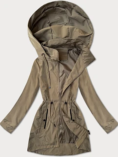 Béžová dámská bunda pro přechodné období model 21059197 - J.STYLE