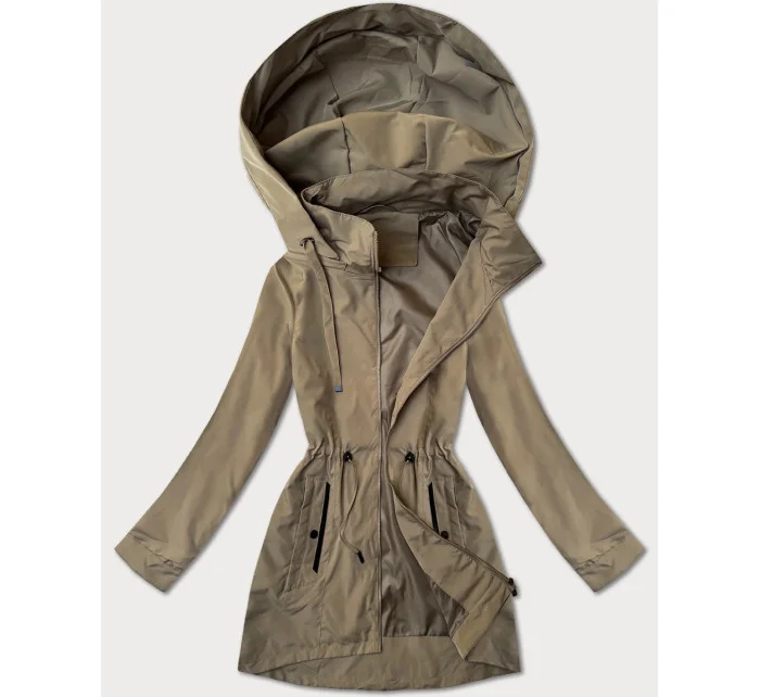 Béžová dámská bunda pro přechodné období model 21059197 - J.STYLE