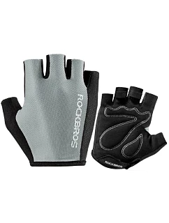 Cyklistické rukavice Rockbros S099GR velikost L - šedé