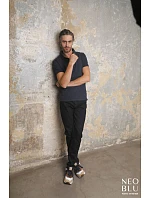 Men Pánské piqué polo night blue model 22500584 - NEOBLU Men Pánské piqué polo night blue model 22500584 - NEOBLU