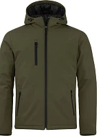 Clique Padded Hooded Softshell Men Pánská zateplená softshellová bunda s kapucí 67.0952 fog green