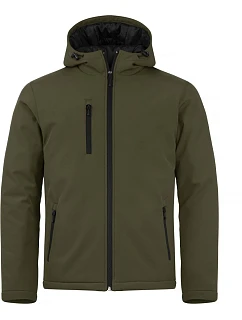 Padded Hooded Softshell Men Pánská zateplená softshellová bunda s kapucí model 22454916 fog green - Clique