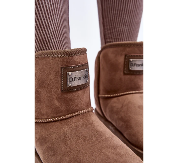 Veganské Sněhule Na Platformě D.Franklin DFSH371004 Tmavobežové