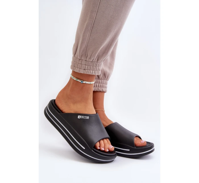 Dámské sandály na platformě Big Star NN274A037 černé Dámské sandály na platformě Big Star NN274A037 černé