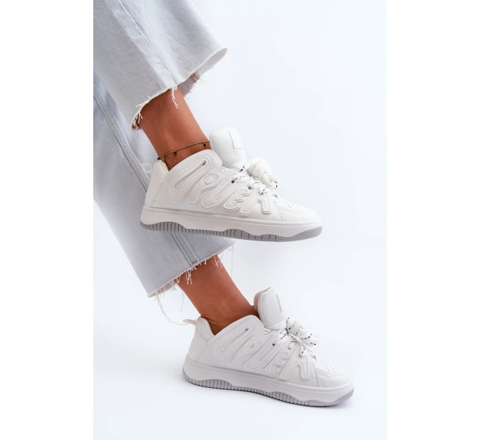 Dámské tenisky z ekologické kůže bílé Berilla Dámské tenisky z ekologické kůže bílé Berilla