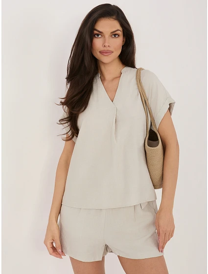 Halenka D60103M11235B2 světle béžová Halenka D60103M11235B2 světle béžová