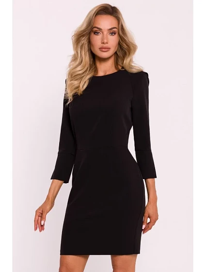 Mini šaty s rukávy černé model 20515054 - Moe