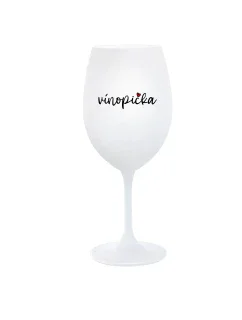 VÍNOPIČKA - biely pohár na víno 350 ml