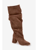 Kozačky na podpatku  model 219402 Step in style